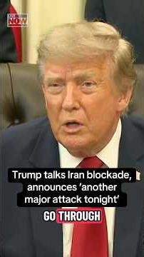 Trump talks Iran blockade from Oval Office