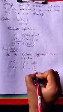CBSE BOARD NCERT CLASS-10(MATH), CHAPTER-2, EXAMPLE-3 solution short notes with easy method 📖✏️📚📖🔥🚀🔥