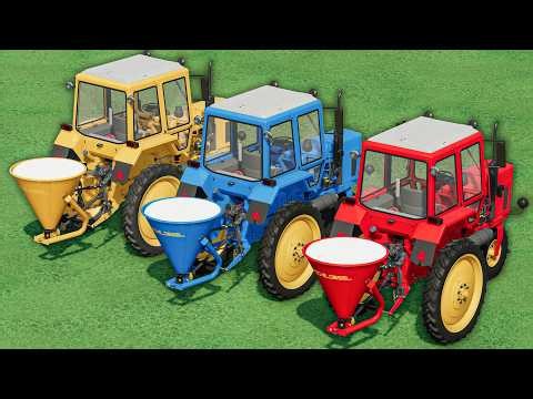 Work with COLORS - LIME LIME LIME Tractor Farm Work Marathon - FS25