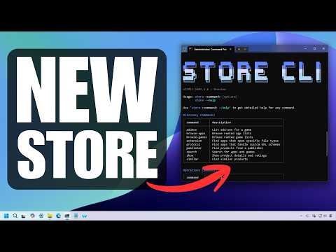 Windows 11: NEW Microsoft Store CLI Official Command Tool (DEMO)