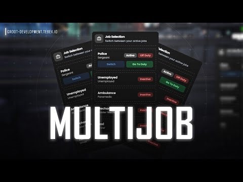 FiveM | Multijob System | QBox / QBCore / ESX