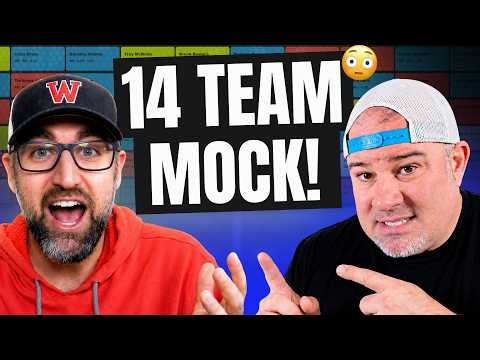 How to Draft in a 14-Team League in 2026 Fantasy Football (Mock Draft)