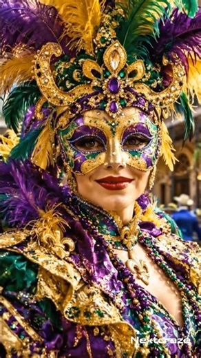 New Orleans Mardi Gras 🎭💜💚💛 | America’s Most Colorful Celebration #usa #nolachristmasfest
