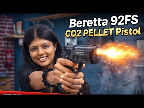 Beretta 92FS CO₂ Pellet Pistol 🔥 Shooting Test | Accuracy, Power & Real Feel Review