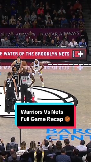 The action was nonstop — here’s how it went down. 🏀 Catch the full experience from @warriors vs @Brooklyn Nets #NBA #NBAHighlights