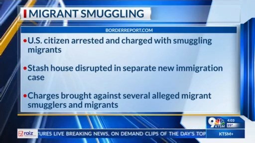 US citizen arrested; stash house broken up