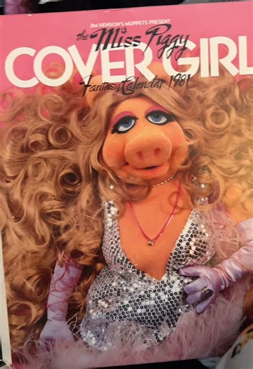 Today’s a tough day for me, but I am excited to finally put up this 1981 Miss Piggy glamour calendar I’ve been holding onto that aligns with the 2026 calendar year! #newyears #2026 #imissyou