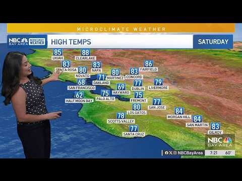Bay Area Forecast: Cooler and less humid