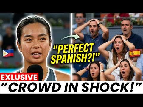 UNREAL! 🇪🇸 Alex Eala Goes VIRAL Speaking Fluent Spanish in Madrid 😱🇵🇭
