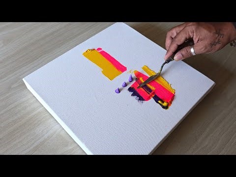 Try This Easy Painting Technique / Acrylic Painting For Beginners