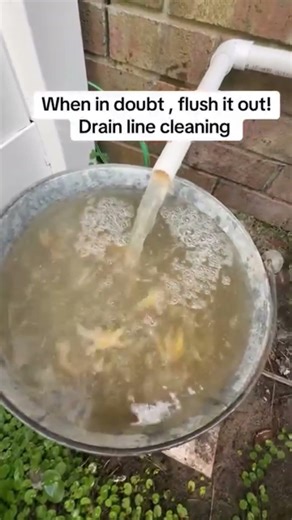 HVAC Drain Line Cleaning (Satisfying Fix) 🔧💧