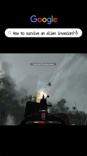 The only way to handle an alien invasion #crysis #retrogaming #gaming