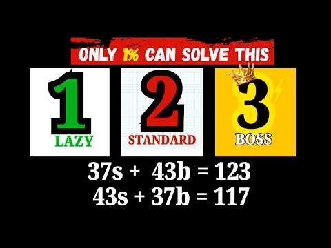 Solve Simultaneous Equations ⚡10x FASTER (3 methods)