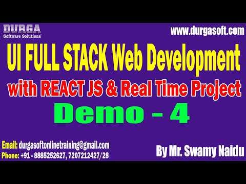 UI FULL STACK Web Development tutorials || Demo - 4 || by Mr. Swamy Naidu On 16-02-2026 @7PM (IST)