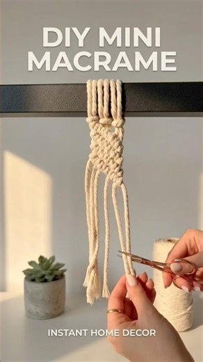 How to Tie Macrame Diamond Pattern 💎 | Easy Step-by-Step Tutorial