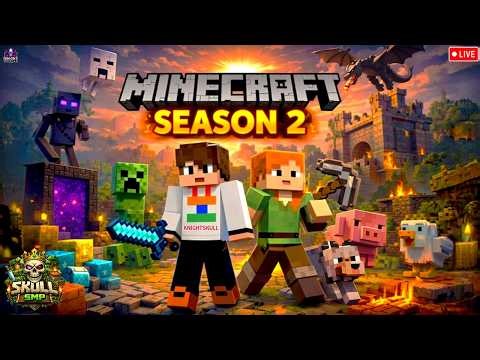 🔴MINECRAFT S2 ⚔️ | SKULL SMP | DAY 11 | KNIGHTSKULL LIVE #minecraft #shortslive