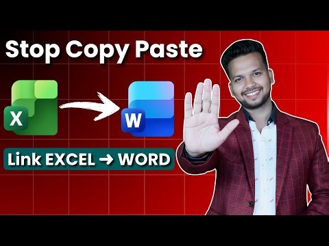 How to Link Excel Data to MS Word | Auto Update Tables (No Copy Paste)