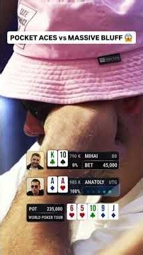 Can He CALL With Just POCKET ACES?! 🫣 #poker #casino #pokerhands