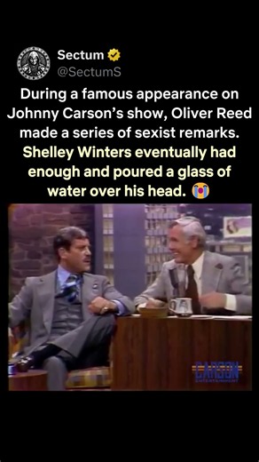 The Tonight Show — Shelley Winters Pours Water Over Oliver Reed