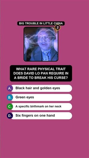 Big Trouble in Little China Movie Trivia — Can You Get It Right? #Shorts #Trivia #MovieTrivia