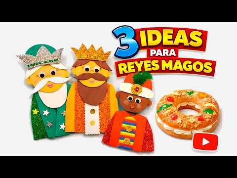 3 IDEAS FOR THREE KINGS DAY 🎁 Easy crafts + King Cake