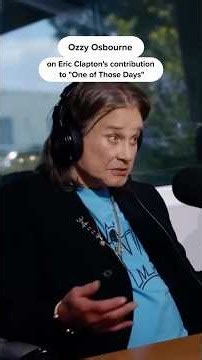 @ozzyosbourne on @ericclapton's contribution to "One of Those Days."