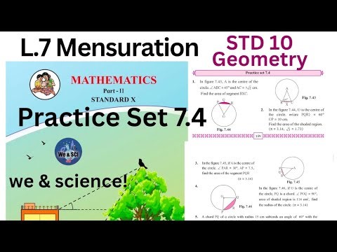 Practice Set 7.4 | L-7 Mensuration | Class 10th Maths Geometry