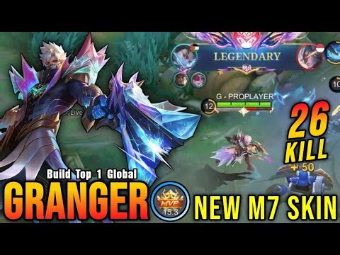 26 Kills!! Thunder Ascendant Granger New M7 Skin!! - Build Top 1 Global Granger ~ MLBB