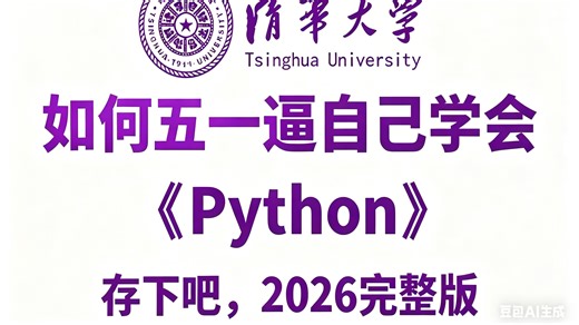 【全200集】2026版清华大佬终于把Python教程做成动画片了，教学通俗易懂，2025最新版，学完即可就业！拿走不谢，别再走弯路了，学不会我退出IT界