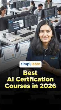Best AI Certification Course in 2026 | Microsoft AI Engineer Program |#Shorts | #Simplilearn