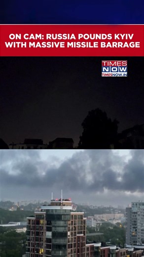 Russia Launches Massive Missile And Drone Attack On Kyiv | Russia-Ukraine War #shorts
