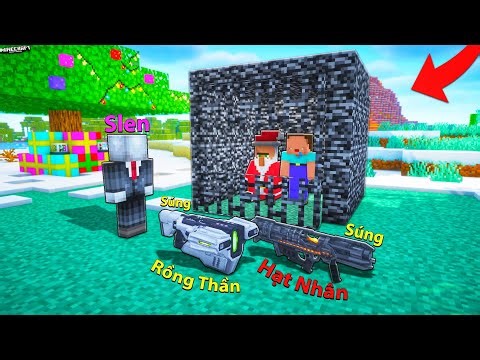 TẠO RA THÀNH CÔNG SÚNG RỒNG THẦN ĐỂ CỨU NOOB VÀ ÔNG GIÀ NOEL ĐÊM NOEL TRONG MINECRAFT