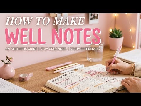 How to Make Well Notes: Aesthetic & Effective Study Secrets 🎀