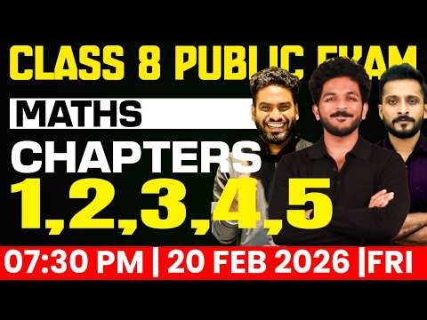 Class 8 Maths | Chapters 1-5 | Exam Winner