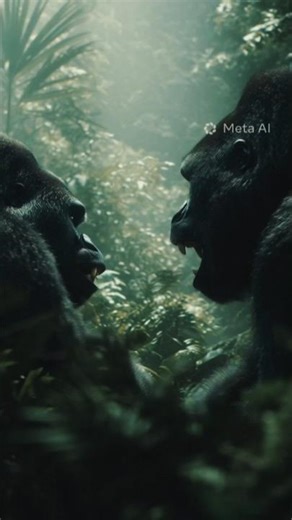 Two Angry Gorillas Fighting Then Suddenly Calming Down 🦍🔥 | Wild Animal Moments