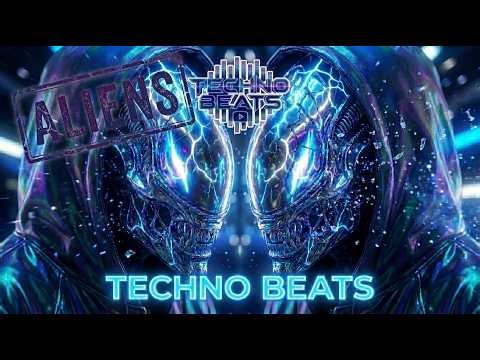 Blue Alien Xenomorph Mask 👽 Dark TECHNO MUSIC Cyberpunk Mix