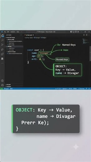 Objects vs Arrays in JavaScript ⚡ Named Keys vs Indexes! #JavaScript #Coding