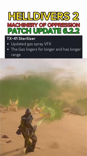 TX-41 Sterilizer BUFF After Patch Update 6.2.2 - Helldivers 2