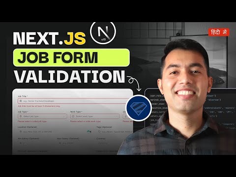 Zod Validation with React Hook Form in Next.js🔥 Real Job Post Form Validation