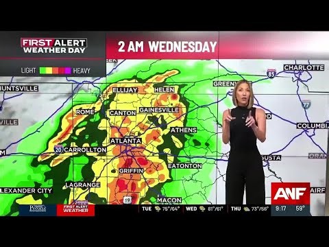 First Alert Forecast: Rainy through midday, more storms overnight tonight