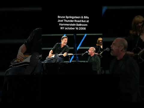 Bruce Springsteen and Billy Joel Thunder Road live at Hammerstein Ballroom New York October 16 2008