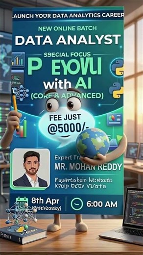 PYTHON with AI(CORE & ADVANCED) 8th Apr (Wednesday)6:00AM BY Mr. Mohan Reddy