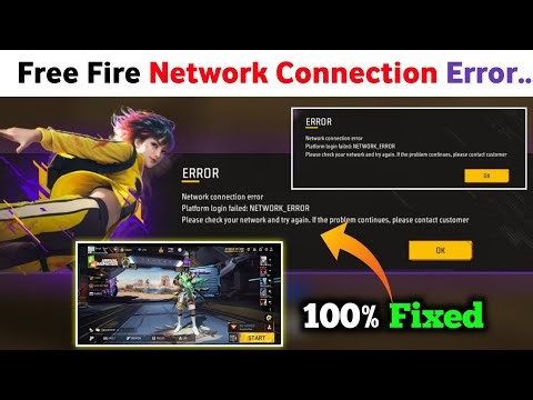 Free Fire Network connection error Platform login failed problem | FF Network Connection Problem Fix