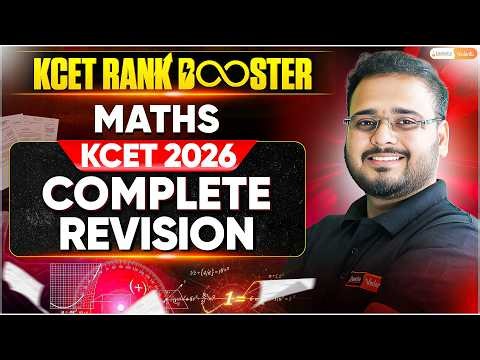 Top 100 Most Expected Questions For KCET Maths - Complete Revision 🔥 | KCET Rank Booster Session 🚀