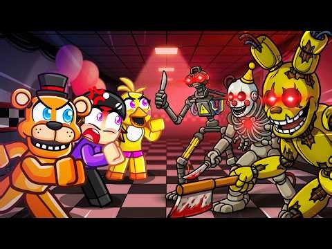 WE SURVIVED EVERY ANIMATRONIC In Roblox Bite By Night! (FNAF)