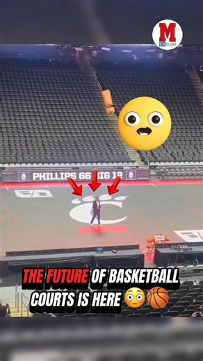 The future of basketball courts is HERE 😳🏀 A full floor that changes graphics in real time like a giant screen… this is insane. #nba #Basketball #Sports #tech #viral | Marca in English