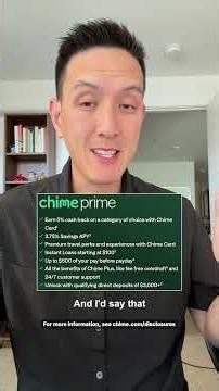Chime Prime just launched and the value is there: 5% cash back + 3.75% APY for $0 annual fee!