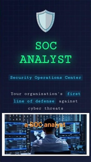 SOC Analyst #cybersecurity #socanalyst #soc