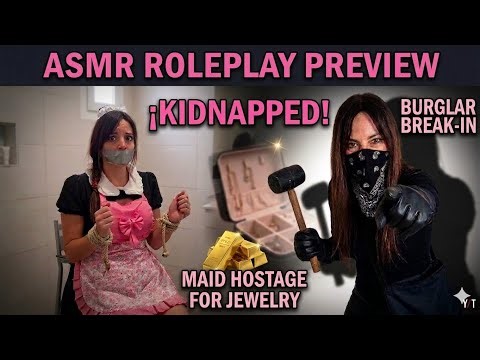 BURGLAR BREAK-IN! 🤫 (ASMR kidnapping Roleplay) | Ductape - leather gloves - bandana mask - 
