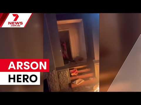 Good Samaritan stops Adelaide CBD arson attack | 7NEWS